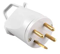 LEGRAND - Fiche Mâle Etanche Avec Terre 20A - Fiche Electrique de Puissance avec Serre-Câble à Vis - 16A - Fabriqué En France - Grise, Gris