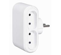 Legrand Fiche multiprise 4 prises de courant 2P 6A 230V avec sorties latérales - blanc - 050650
