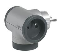 Legrand Multiprise murale Triplite USB compacte 2 prises Aluminium G