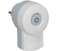 LEGRAND - Fiche Mâle Avec Terre Double Fonction - Fiche Electrique Avec Interrupteur On/Off - 16A - Blanc
