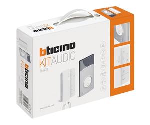 Legrand, Flex'ONE Kit d'interphone audio 2 fils avec station de porte Linea 3000, bloc d'alimentation et station de maison CLASSE 100 A16M, type de protection IP 54, IK10, 364231