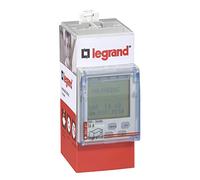 Legrand - Horloge à cadran digital automatique - pour 1 circuit - 2 modules | Rail DIN, 1 canal, 230V AC à 250V AC, 16A, programmation journalière et hebdomadaire, 56 programmations, passage été/hiver