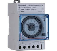 Legrand Horloge programmable MicroRex T31 Su/Wi Plug & Play, mécanique Horloge programmable à montage en ligne pour rail DIN, 3 modules, 16A, 250V 412823