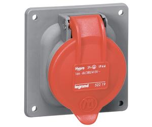 Legrand Hypra Prise encastrée 400V 32A 4P IP44 Plastique - 052919