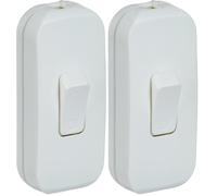 Legrand - Interrupteur à bascule pour lampe - bipolaire - blister - blanc (Lot de 2)