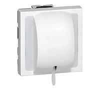 LEGRAND | Interrupteur À Tirage Va-Et-Vient Mosaic, 2 Modules Blanc Brillant, Connexion Rapide Sans Outil, Usage Intérieur Salle De Bain