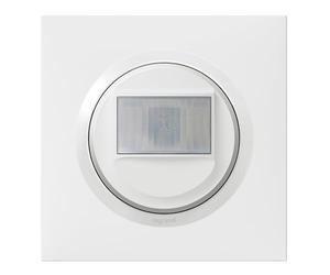 LEGRAND | Interrupteur Automatique Universel Complet sans Neutre 100W LED Dooxie Blanc, Détection De Mouvement Infrarouge, Montage Mural Encastré, Commande À Distance Possible