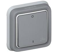 LEGRAND Interrupteur bipolaire 10A composable avec enjoliveur Plexo gris