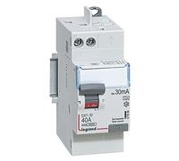 LEGRAND Interrupteur différentiel 2P 40A 30mA type A, DX³-ID, 230V | 2P, 40A, type A, 30mA, 230V, rail DIN, IP20, 2 modules, visualisation immédiate du défaut, réarmement facile
