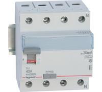Legrand Interrupteur différentiel 40A 4P 30MA A-G (411815 TX3)