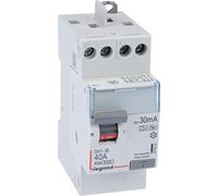 Legrand - Interrupteur différentiel bipolaire - 2P - typeF 30mA arrivée haut/départ haut 40A