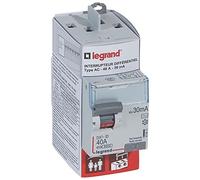 Legrand Interrupteur différentiel bipolaire Type AC 30 mA 40 A arrivée haut/départ haut bornes à vis