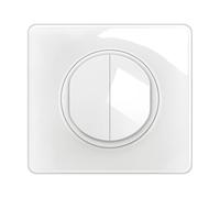 LEGRAND - Interrupteur Double ou Va-et-vient Lumineux + Plaque Céliane - 10A - Commande d'Eclairage Complète - Prêt à Installer - Blanc