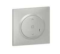 Legrand Interrupteur Filaire à Câbler pour Installation Connectée Volets Roulants et Stores Dooxie with Netatmo Complet (Fixations, Support, Enjoliveur et Plaque Effet Aluminium) - 199254