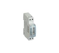 LEGRAND Interrupteur horaire analogique Lexic, rail DIN, 230V, 16A, IP20 | Rail DIN, 1 canal, 230V AC 50/60Hz, 1 module 17,5mm, réserve de marche 100h, commutation 15min, sortie 16A 250V