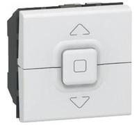 Legrand interrupteur individuel de volets roulants 2 modules mosaic blanc avec enjoliveur blanc leg99656 G
