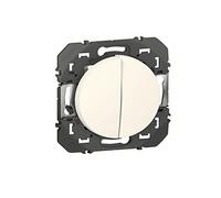 Interrupteur double Dooxie 10A - va-et-vient - blanc LEGRAND