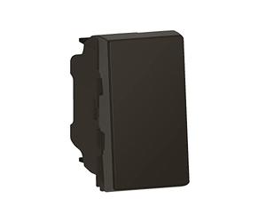 LEGRAND - Interrupteur Mural Simple ou Va-et-vient 10A Mosaic Easy-Led - Commande d'Éclairage 1 Module - Sans Plaque/Sans Support - Fabriqué En France - Noir Mat