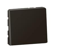 Legrand Interrupteur mural Mosaic Easy-Led Simple/va-et-vient 2 modules 10A Noir mat