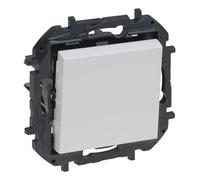 LEGRAND Interrupteur ou commutateur composable 10AX pour installation encastrée, gamme Niloé Step, couleur blanc, 398220B