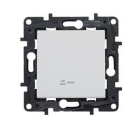 LEGRAND Interrupteur ou commutateur lumineux composable 10AX pour installation encastrée, gamme Niloé Step, couleur blanc, 398223