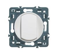 Legrand - Interrupteur ou va-et-vient doigt large Céliane Soft - 10A - Blanc