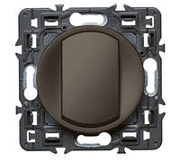 Legrand - Interrupteur ou va-et-vient doigt large Céliane Soft - 10A - Graphite