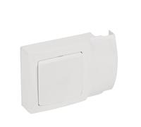 LEGRAND Interrupteur ou va-et-vient Les Apparents, livré avec cadre, installation en saillie prête à poser, connexion rapide sans outil, idéal pour rénovation