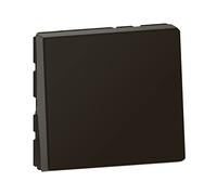 Legrand Interrupteur va-et-vient lumineux Mosaic Easy-Led 10A 2 modules avec voyant noir mat