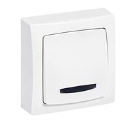 Legrand - Interrupteur ou va-et-vient lumineux (voyant fourni) Appareillage Saillie - Blanc