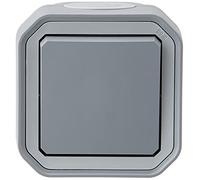 Legrand - Interrupteur ou va-et-vient étanche Plexo 10A livré complet pour montage en apparent gris - emballage brochable