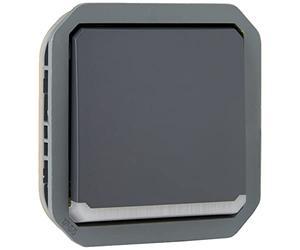 Legrand - Interrupteur ou va-et-vient témoin étanche Plexo 10A à équiper d'un boitier ou plaque support finition anthracite