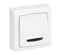 Legrand - Interrupteur ou va-et-vient témoin (voyant fourni) Appareillage Saillie - Blanc