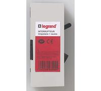 Legrand - Interrupteur Pac - unipolaire + neutre - puissance maxi 4600W | 20A 250V 400V~ 1P+N, puissance maxi 4600W, fusible 20kA, gris RAL 7035, fixation saillie, bornes à vis