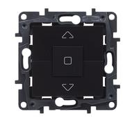 LEGRAND Interrupteur pour volets roulants 6AX pour installation encastrée, gamme Niloé Step, couleur anthracite, 398246