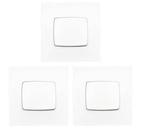 LEGRAND - Interrupteur Poussoir Neptune 6A - Commande d'Éclairage Monobloc - Prêt à Installer - Blanc (Lot de 3)