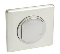 Legrand Interrupteur sans Fil On/Off pour Éclairages et Prises Connectés Céliane with Netatmo Complet (Fixation Adhésive, Support, Enjoliveur et Plaque) - Finition Titane - 199173