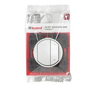 LEGRAND - Interrupteur Variateur ou Va et Vient Céliane - 300 W - Commande d'Eclairage Complète - Prêt à Installer - Fabriqué En France - Blanc