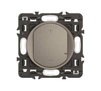 LEGRAND - Interrupteur Variateur - toutes lampes dimmables jusqu'à 125W - Commande d'Eclairage Complète - Prêt à Installer - Titanium