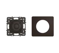 LEGRAND - Interrupteur volets roulants Céliane enjo Noir et support avec Plaque Céliane 1 poste - Noir Mat emballage GD