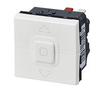 Legrand Interrupteur individuel volets roulants Mosaic 2 modules Blanc Connexion rapide sans outil