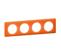 Legrand LEG66654 Série memories - celiane plaque 4 postes 70's orange