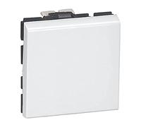 Legrand LEG77040 Poussoir programme mosaïque 2 modules 6 A Blanc