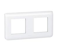 Plaque pour interrupteur et prise Legrand Plaque de finition Blanc MOSAIC horizontale blanc 2x2 modules - - 78804