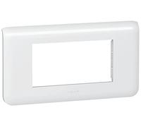 Legrand LEG78814 Plaque programme mosaïque 4 modules horizontal Blanc