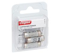 Legrand - Cartouches fusibles pour porte-fusibles - avec témoin - 10,3x31,5mm - 20A