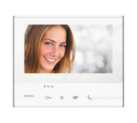 Legrand Poste intérieur vidéo 344642 Classe 300X – 7 pouces tactile, mains‑libres, Wi‑Fi, blanc