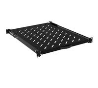 Legrand Linkeo - Étagère télescopique à crémaillère - noir, RAL 9005 - 1U - 19