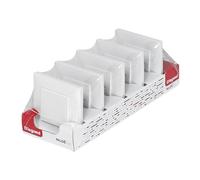 LEGRAND Lot de 5 interrupteurs ou interrupteurs monoblocs 10AX pour installation encastrée, gamme Niloé Step, couleur blanc, 398300