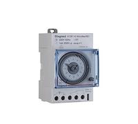 Legrand Micro Rex W31 semaines Programmateur journalier Analogique, Répartiteur à encastrer 3 Module Large, 412814
